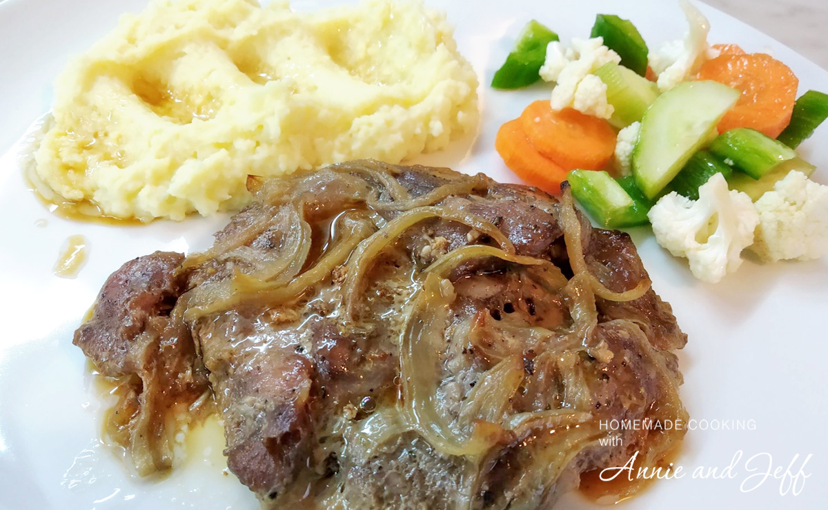 Marinated oven baked steaks